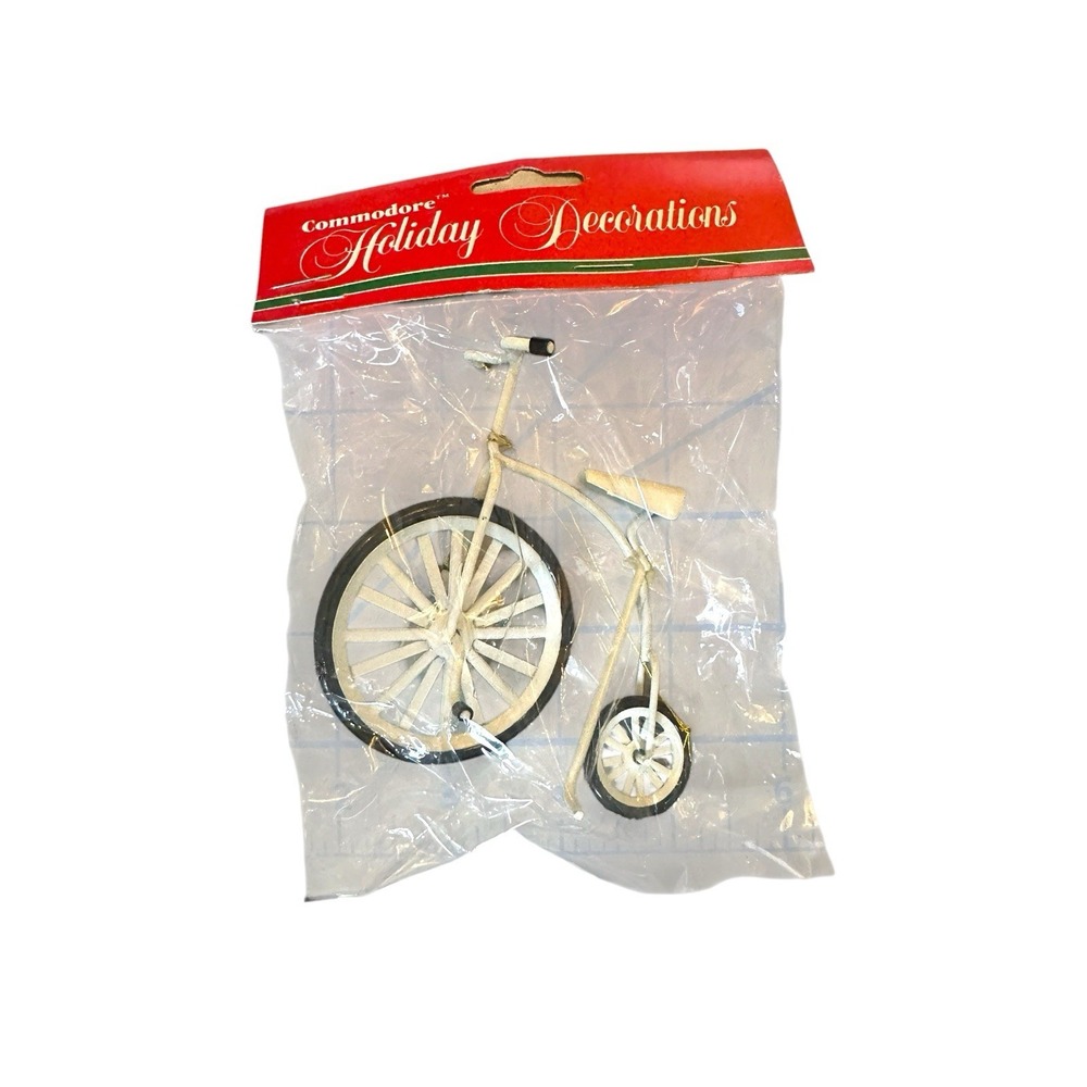 Penny Farthing Replica Bicycle Black Metal Sculpture Dollhouse Miniature